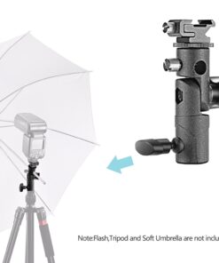 Neewer Universal E-Type Camera Flash Speedlite Mount Light Stand Bracket Umbrella Shoe Holder Compatible with Nikon Pentax Olympus and other Flashes with Standard Shoe Mount 21 71pBcaTsunL