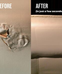 MastaPlasta Premium Leather Repair Patch - Dark Brown 4" x 2.4" (10 x 6 cm). Instant Upholstery-Quality Scratch and Tear Repair for Sofas, Car Interiors, Bags, Vinyl & More 4in x 2.4in B Dark Brown Leather 21 71pCcXbLSwL