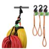 Hook & Hang Bungee Cords - Storage & Organization Cords - Hang Hoses, Cords, Ladders, Bikes, Tools & More. an Incredible Organizer! (3 PK , Orange) 3 Pack (1) 18" & (2) 14" Cords 8 71pCfNSWxEL