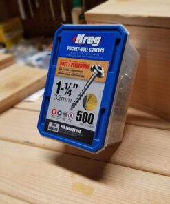 Kreg SML-C125-500 Zinc Pocket-Hole Screws, 1 1/4 Inch #8 Coarse Thread, Maxi-Loc Head (500 Count) 25 71pDu7sOO1L