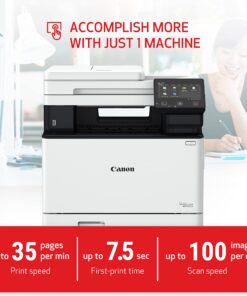 Canon Color imageCLASS MF751Cdw - Multifunction, Duplex, Wireless, Mobile-Ready Laser Printer with 3 Year Limited Warranty, White 12 71pEJK0aIL