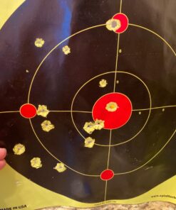 Splatterburst Targets - 12 inch Multi-Bullseye Splatter Target - Easily See Your Shots Burst Bright Fluorescent Yellow Upon Impact - Made in USA 25 Pack 16 71pEx2wvCTL