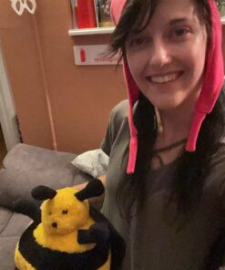 Ripple Junction Bob's Burgers Louise Belcher Bunny Ears Hat Adult One Size Pink Cosplay Beanie Officially Licensed 24 71pF55VaMlL