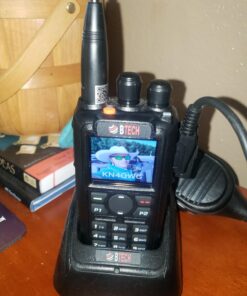 BTECH DMR-6X2 (DMR and Analog) 7-Watt Dual Band Two-Way Radio (136-174MHz VHF & 400-480MHz UHF), with GPS and Recording, Includes Full Kit with 2 Batteries, Programming Cable, and More 25 71pFKKhoJrL