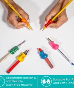 The Pencil Grip Pencil Grips, Universal Ergonomic Writing Aid For Righties And Lefties, Glitter Pencil Grippers, Assorted Colors, 6 Count - TPG-11206 6 Count (Pack of 1) 14 71pFL5lDZeL