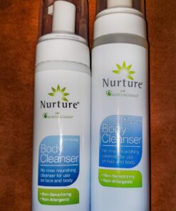 Nurture Rinse Free Foaming Cleanser | Waterless Shower & Bath Wash w/Aloe for Sensitive Dry Skin for Women, Camping, Elderly & Hospital Patients | Perineal Cleansing Foam, Hand & Body Soap (3 Count) 8.5 Fl Oz (Pack of 3) 31 71pFjtfkplL