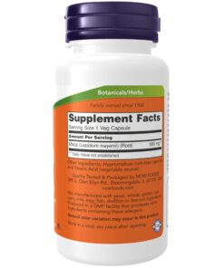 NOW Supplements, Maca (Lepidium meyenii) 500 mg, For Men and Women, Reproductive Health*, 100 Veg Capsules 100 Count (Pack of 1) 15 71pG0puQ6jL