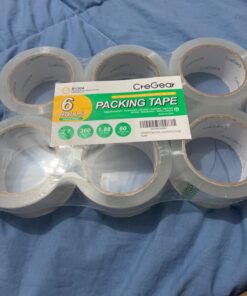 CREGEAR Heavy Duty Packing Tape 6 Rolls, 2.7 mil, 1.88 inch x 60 Yards, Total 360 Yards, Ultra Strong, Refills for Packaging Mailing Moving Storage and Shipping, Clear, 3" Core 41 71pG3kVlr8L