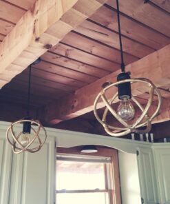 Globe Electric 64906 1-Light Pendant, Matte Black, Black Woven Fabric Cord, E26 Base Socket, Kitchen Island, Café, Decorative, Ceiling Hanging Light Fixture, Modern, Vintage, Bulb Not Included Without Bulb 39 71pGMXg6tL 1