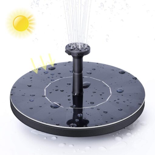 Solar Fountain, Solatec Solar Powered Bird Bath Fountain Pump 1.4W Solar Panel Kit Water Pump,Outdoor Watering Submersible Pump for Pond, Pool, Garden, Fish Tank, Aquarium