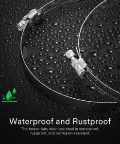 VIVOSUN Stainless Steel Air Ducting Clamps, 4/6/8/12 Inch Adjustable Hose Clamps with Worm Drive for Ducting, Heating, Cooling, Exhaust, and Ventilation (Pack of 2) 2 Pack 12 Inch 10 71pHqRzEg2L