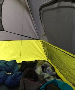 CORE 6 Person Instant Cabin Tent | Portable Large Pop Up Tent with Easy 60 Second Camp Setup for Family Camping | Included Hanging Organizer for Outdoor Camping Accessories Dark Gray/Green 59 71pLYaBYlML