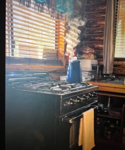 GSI Outdoors Percolator Coffee Pot | Enamelware Campfire Coffee Boiler Kettle for Outdoor Camping Cookware, Cabin, RV, Kitchen, Hunting & Backpacking Blue 12 cup 11 71pM5ikuWjL