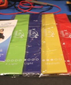 Fit Simplify Resistance Loop Exercise Bands with Instruction Guide and Carry Bag, Set of 5 Assorted 43 71pMZKakAGL