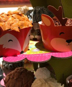 Woodland Baby Shower Cupcake Wrappers- Set of 24 Woodland Creatures 38 71pMhXSNEeL