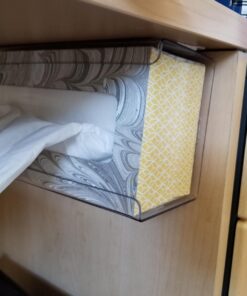 TrippNT 51234 Plastic Wall Mountable Tissue Box Holder, 9-5/8" Width x 5-1/4" Height x 4" Depth, Medium, Clear 22 71pNrSLj8qL