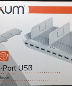 Alxum iPad Charging Station for Multiple Devices, 96W 10 Port Cell Phone Charging Station Organizer,USB Fast Charger Dock Compatible w iPad/iPhone/Android/Kindle/Fire/Kindle Tablet, UL Certified,White 59 71pOhnlrFoL