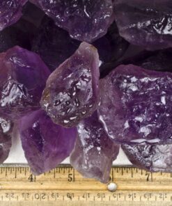Fantasia Materials: 2 lbs Amethyst Large Chunk Rough Stones from Brazil - Grade 1 Amethyst Chunks - Grade 1 2 lb Lot - Standard Pack 8 71pPUdcAxL