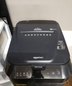 Amazon Basics 150 Sheet Autofeed Micro Cut Paper Shredder, Black 42 71pPua4ejtL