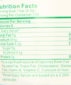 Natural Mate Zero Calorie Sweetener, 16 oz - Organic Stevia Granular Powder Blended with Erythritol - 2:1 Sugar Replacement for Keto, Paleo, Low GI 19 71pQqEsEj9L