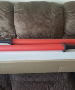 Set of 2 Red Padded Sparring Bokken Foam Sword Practice Blade 13 71pQzHwsa L