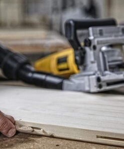 DEWALT Biscuit Joiner, 6.5 Amp, 10,000 RPM, Retractable 45 Degree Notch, For Depth Spots (DW682K),Yellow Plate joiner 24 71pRpX38uL