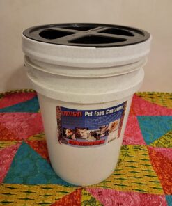 GAMMA2 Gamma Seal Lid - Pet Food Storage Container Lids - Fits 3.5, 5, 6, & 7 Gallon Buckets, Black, Made in USA 44 71pRvpUN9ZL 1