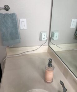 GE 6-Outlet Extender, Grounded Wall Tap, Adapter Spaced Outlets, 3-Prong, Multiple Plug, Quick and Easy Install, Cruise Essentials, UL Listed, White, 50759 1 Pack Standard Power Strip 42 71pSuYdyXbL