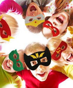 Superhero masks - Super hero party favors for kids, and birthday supplies 32 set for kids party 22 71pTTFfhfeL