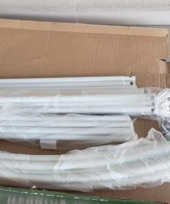 Adorox 7.8ft Backdrop Stand - Balloon Arch Kit, Stable Balloon Arch Frame, Metal Wedding Arch for Wedding Birthday Party Baby Shower Decoration(White) 1 White 1pc 41 71pTqTekkbL