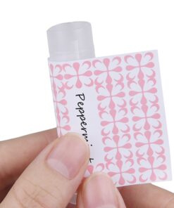 Labels for Lip Balm Tubes/Value Pack of 400 Stickers (or Other Purposes) - 200 Writable Stickers and 200 Printed Stickers - Self Adhesive Easy Peel - Fineliner Pen Included for Label Writing 400 pieces B Multicolor 14 71pV0ArQcVS