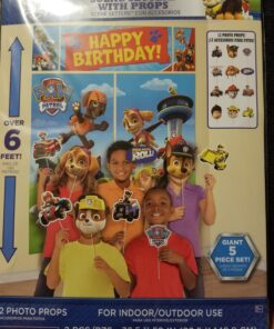 American Greetings Nickelodeon, Paw Patrol Scene Setter Wall Decorations for unisex-children, 5-Count 26 71pV1KTqJZL