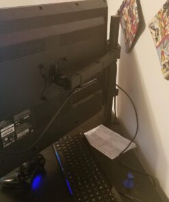 Mount-It! Single Monitor Arm Mount | Desk Stand | Full Motion Height Adjustable Articulating Tilt | Fits 19 21 24 27 29 30 32 Inch VESA 75 100 Compatible Computer Screen | C-Clamp and Grommet Base 57 71pV8N9fqCL