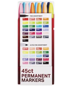 Sharpie Permanent Markers, Fine and Ultra-Fine Tips, 45 Count, Ultimate Color Collection 45 Count (Pack of 1) 22 71pVc48gnCL