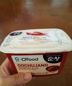 Chung Jung One O'Food Gochujang Korean Red Chili Pepper Paste Sauce, Spicy, Sweet and Savory Korean Traditional Fermented Condiment, 100% Brown Rice, No Corn Syrup, Medium Hot, 1.1lb 1.1 Pound (Pack of 1) 37 71pVhCbeDOL
