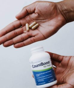CountBoost for Men - Male Fertility Supplement to Support Count - with Ashwagandha, Maca, Glutathione, B Vitamins - FertilAid for Men Companion Product (60 Capsules / 1 Month Supply) 19 71pWO9NeFL