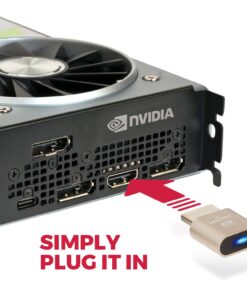 BUYMINERS.CA 4K HDMI Dummy Plug - Virtual Monitor Display Emulator, Headless Display Adapter Supports up to 3840x2160@60Hz, 1080@120Hz DVI EDID Emulator (Single) Single 15 71pWZZ5WDFL