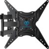 PERLESMITH Full Motion TV Wall Mount for 26-60 Inch TVs, UL-Listed TV Mount with Articulating Arms Swivels Tilt Extension - Wall Mount TV Brackets VESA 400x400 Fits LED LCD OLED 4K TVs Up to 70 lbs