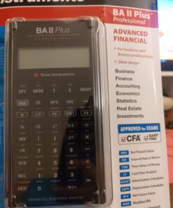 Texas Instruments BA II Plus Professional Financial Calculator Silver 9.8 Inch 32 71pWrz2DDL