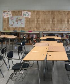 Fadeless Bulletin Board Paper, Fade-Resistant Paper for Classroom Decor, 48” x 50’, Weathered Wood, 1 Roll 4-Feet by 50-Feet 30 71pX3QgVDmL