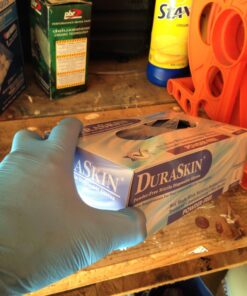 Liberty Glove – Duraskin - T2010W Nitrile Industrial Glove, Powder Free, Disposable, 4 mil Thickness, Large, 100 Count (Pack of 1) 7 71pXGulUMwL