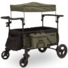 Jeep Deluxe Wrangler Stroller Wagon with Cooler Bag and Parent Organizer by Delta Children, Black/Green 7 71pZIDn6KrL