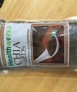 Healthworks Chia Seeds Raw (32 Ounces / 2 Pounds) | Premium & All-Natural | Contains Omega 3, Fiber & Protein | Great with Shakes, Smoothies & Oatmeal Chia Seed 2 Pound (Pack of 1) 35 71pZcM0mjnL