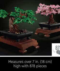 LEGO Icons Bonsai Tree Building Set 10281 - Featuring Cherry Blossom Flowers, DIY Plant Model for Adults, Creative Gift for Home Décor and Office Art, Botanical Collection Design Kit 21 71paLNReuML