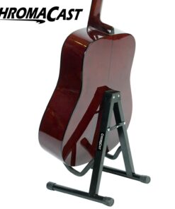 ChromaCast Folding A-Frame Guitar Stand for Acoustic and Electric Guitars with Secure Lock (CC-MINIGS),Black CC-MINIGS 28 71pb1 GAPcL