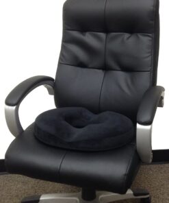 Kieba Hemorrhoid Treatment Donut Tailbone Cushion, Prostate Pillow, Pregnancy, Post Natal, Bed Sores, Coccyx, Sciatica, 18 Inches. Ultra Premium Comfort Foam (Black) Black 20 71pb3dBUweL