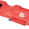 BIG RED TRP6240 Torin Blow Molded Plastic Rolling Garage/Shop Creeper: 40" Mechanic Cart with Padded Headrest, Dual Tool Trays and 6 Casters, Red Red Rolling Creeper