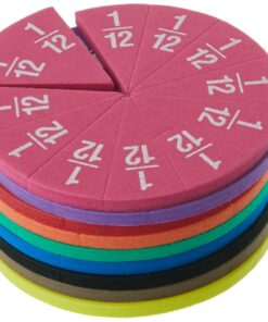 Teacher Created Resources Foam Fraction Circles (20611),Multi 11 71pbiWN6MlL