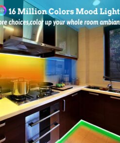 Tenmiro 65.6ft Led Strip Lights, Ultra Long RGB 5050 Color Changing LED Light Strips Kit with 44 Keys Ir Remote Led Lights for Bedroom, Kitchen, Home Decoration 34 71pbvifs8DL