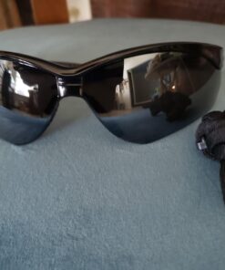 KleenGuard™ V30 Nemesis™ Safety Glasses (25688), with Mirror Coating, Smoke Lenses, Black Frame, Unisex Sunglasses for Men and Women (Qty 12) 20 71pc7FgFxNL